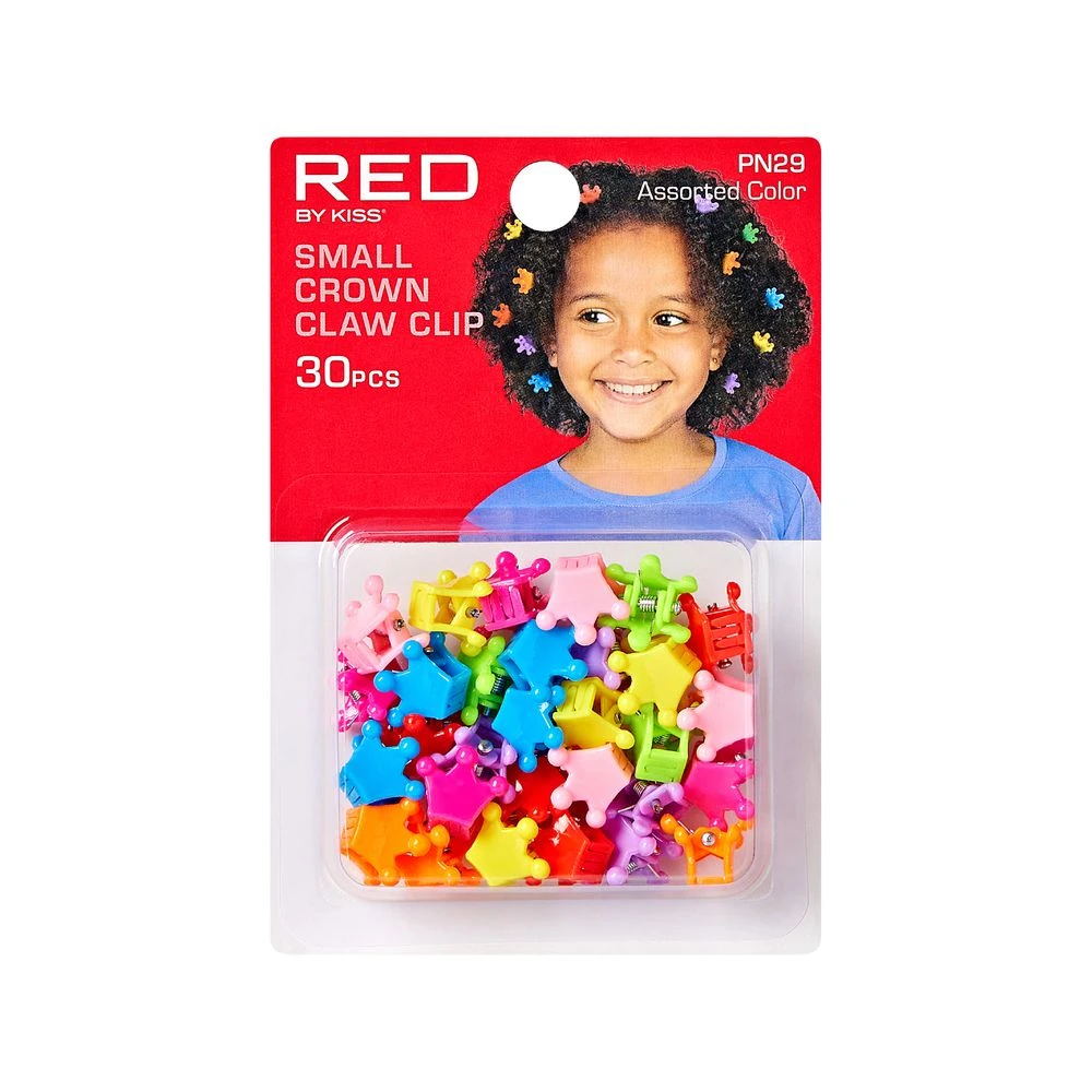 RED Kids Chrome Claw Hair Clips 6 RED Kids Chrome Claw Hair Clips - Image 4