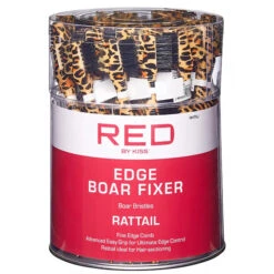 Red By Kiss Edge Brush With Comb And Rattail – Boar Bristles (48pcs)