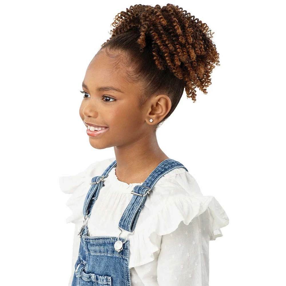 Outre Lil Looks Synthetic Drawstring Ponytail - Springy Coils 8" 5 Outre Lil Looks Synthetic Drawstring Ponytail - Springy Coils 8" - Image 3