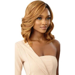 Outre Wigpop Synthetic Full Wig - Dessy 7 Outre Wigpop Synthetic Full Wig - Dessy -Beauty Exchanges QPOPDES Dessy DR2 Golden Amber Right