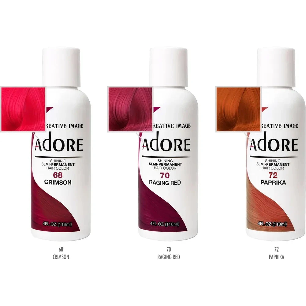 Adore Creative Image Semi-Permanent Hair Color Fiery Passion - 4oz 5 Adore Creative Image Semi-Permanent Hair Color Fiery Passion - 4oz - Image 3