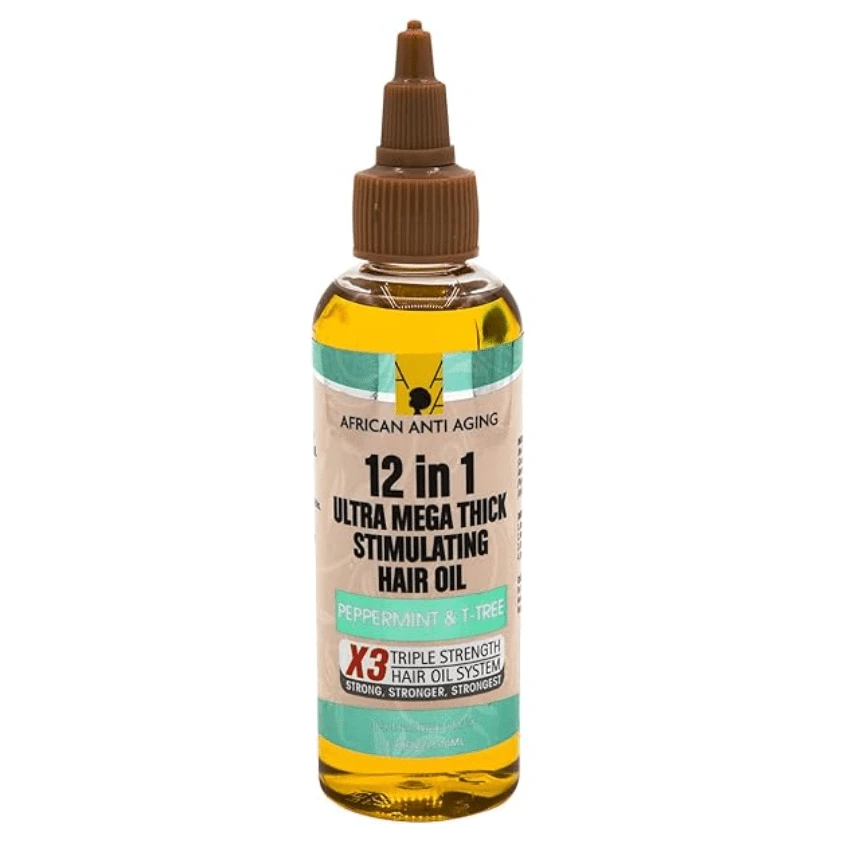 African Anti-Aging 12-in-1 Hair Oil - Stimulating 3.38oz 6 African Anti-Aging 12-in-1 Hair Oil - Stimulating 3.38oz - Image 4