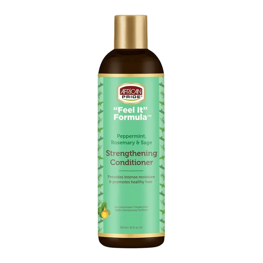 African Pride "FEEL IT" Formula Strengthening Shampoo & Conditioner Set – 12 Oz 5 African Pride "FEEL IT" Formula Strengthening Shampoo & Conditioner Set – 12 Oz - Image 3