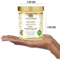 African Pride Moisture Miracle Aloe & Coconut Water Curl Defining Gel – 18 Oz -Beauty Exchanges african pride moisture miracle aloe coconut water curl defining gel enhance define your natural curls maximum hold moisture 18oz 883145