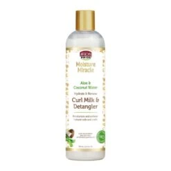 African Pride Moisture Miracle Aloe & Coconut Curl Milk – 12 Fl Oz