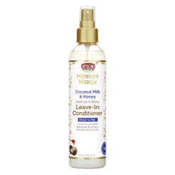 African Pride Moisture Miracle Leave-In Conditioner – Coconut Milk & Honey – 8 Fl Oz