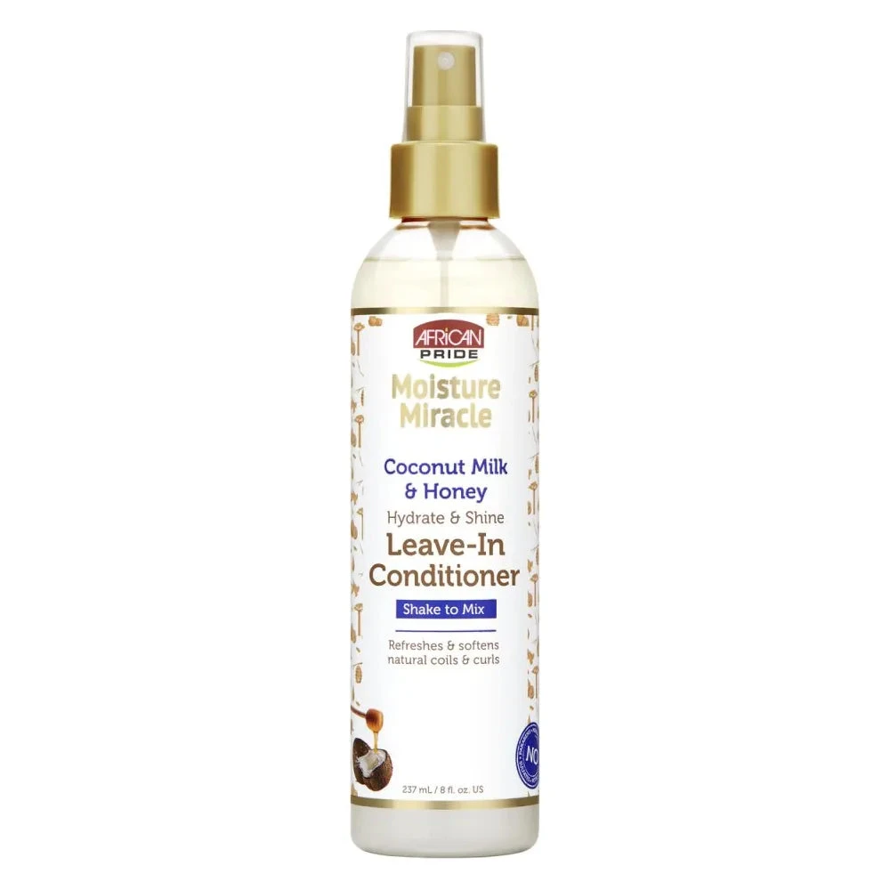 African Pride Moisture Miracle Leave-In Conditioner – Coconut Milk & Honey – 8 Fl Oz 3 African Pride Moisture Miracle Leave-In Conditioner – Coconut Milk & Honey – 8 Fl Oz