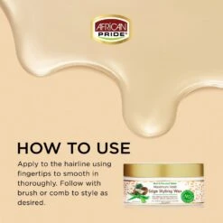 African Pride Moisture Miracle Edge Tamer Collection - Aloe & Coconut 6oz 14 African Pride Moisture Miracle Edge Tamer Collection - Aloe & Coconut 6oz -Beauty Exchanges african pride moisture miracle edge tamer collection 2 variants aloe coconut water edge glaze edge styling wax smooth nourish slay edges with lasting hold 6 oz 840594