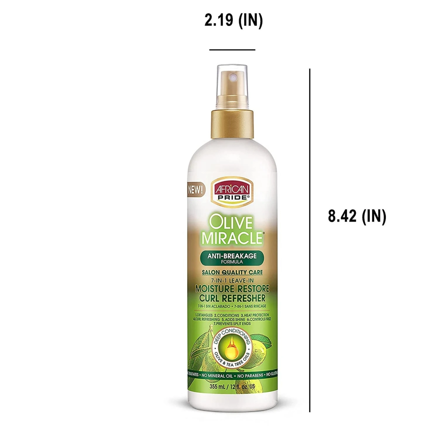 African Pride Olive Miracle 7-IN-1 Leave-In Curl Refresher 6 African Pride Olive Miracle 7-IN-1 Leave-In Curl Refresher - Image 4
