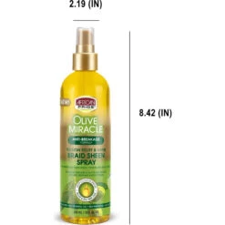 African Pride - Braid Sheen Spray Duo 12oz 19 African Pride - Braid Sheen Spray Duo 12oz -Beauty Exchanges african pride olive miracle braid sheen hair spray with tea tree oil hydration shine scalp relief for braided and protective styles for women 12 fl oz 852392