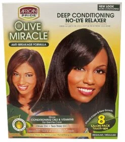 African Pride Olive Miracle Relaxer – Reg & Super Kits