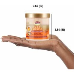 African Pride Shea Miracle Leave-In Conditioner – 15 Oz -Beauty Exchanges african pride shea miracle leave in conditioner intense moisture detangling cream for soft defined frizz free curls 15 oz 538432