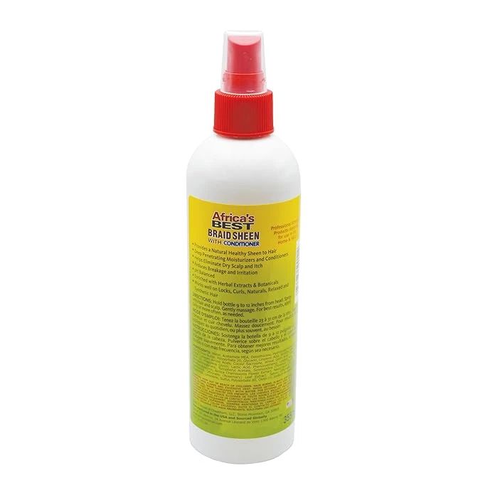 Africa’s Best Braid Sheen Spray With Conditioner - 12oz 4 Africa’s Best Braid Sheen Spray With Conditioner - 12oz - Image 2