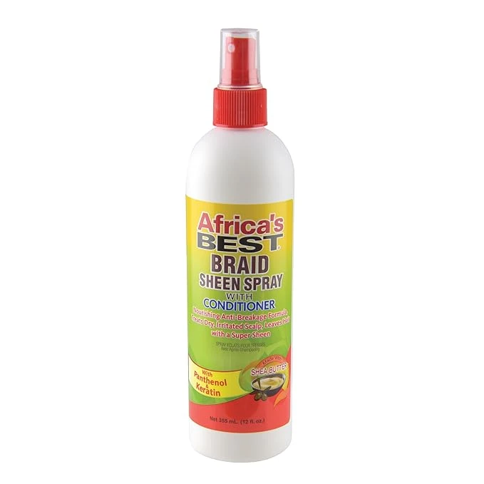 Africa’s Best Braid Sheen Spray With Conditioner - 12oz 3 Africa’s Best Braid Sheen Spray With Conditioner - 12oz