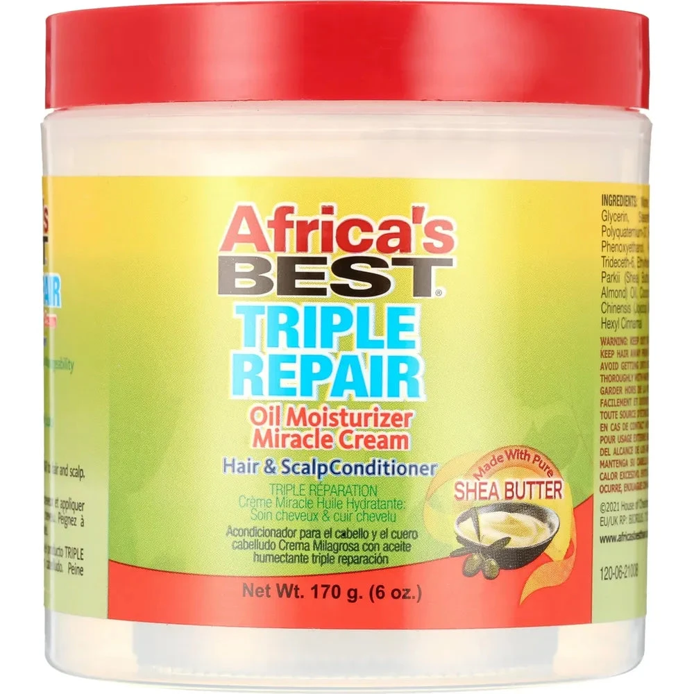 Africa’s Best Triple Repair Oil Moisturizer Hair & Scalp Conditioner - 6oz 3 Africa’s Best Triple Repair Oil Moisturizer Hair & Scalp Conditioner - 6oz