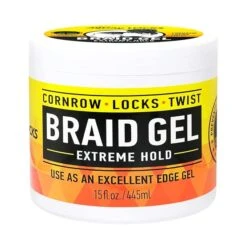 All Day Locs Braid Gel - Extreme Hold -Beauty Exchanges allday locks braid gel extreme hold smooths tames frizz no flaking or drying high shine long lasting for braids locks twists cornrows 853122