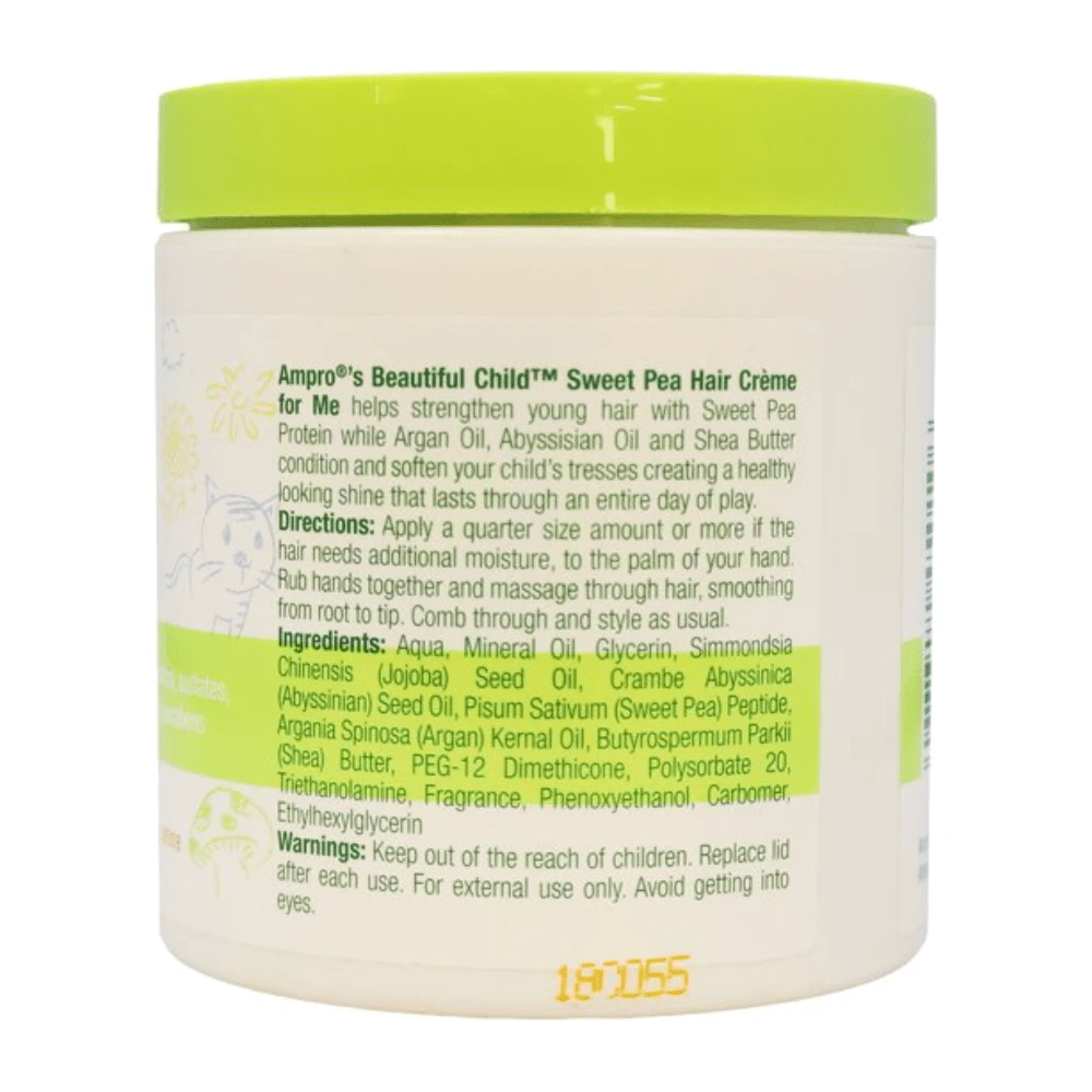 Ampro Beautiful Child Sweet Pea Hair Crème - Styling Cream For Kids – 5 Oz 4 Ampro Beautiful Child Sweet Pea Hair Crème - Styling Cream For Kids – 5 Oz - Image 2
