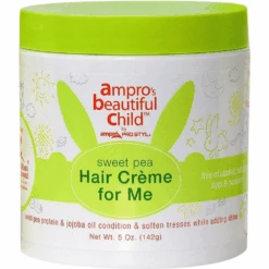 Ampro Beautiful Child Sweet Pea Hair Crème - Styling Cream For Kids – 5 Oz
