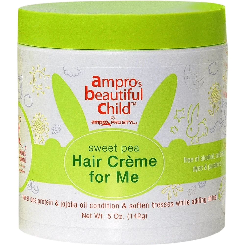 Ampro Beautiful Child Sweet Pea Hair Crème - Styling Cream For Kids – 5 Oz 3 Ampro Beautiful Child Sweet Pea Hair Crème - Styling Cream For Kids – 5 Oz