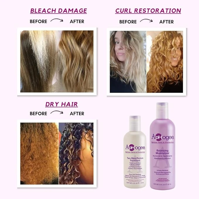 Aphogee Two-Step Protein Treatment For Damaged Hair - 4oz & 16oz 10 Aphogee Two-Step Protein Treatment For Damaged Hair - 4oz & 16oz - Image 8