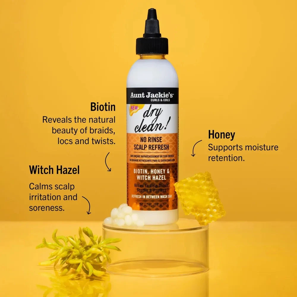 Aunt Jackie's Braid + Twist No Rinse Scalp Refresh Dry Clean! - 6oz 6 Aunt Jackie's Braid + Twist No Rinse Scalp Refresh Dry Clean! - 6oz - Image 4