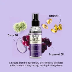Aunt Jackie’s Grapeseed Shine Boss Sheen Mist - 4 Oz 12 Aunt Jackie’s Grapeseed Shine Boss Sheen Mist - 4 Oz -Beauty Exchanges aunt jackies curls coils grapeseed style shine recipes shine boss refreshing sheen mist shine boosting hair mist for moisture luster and all day radiance 4 oz 830617