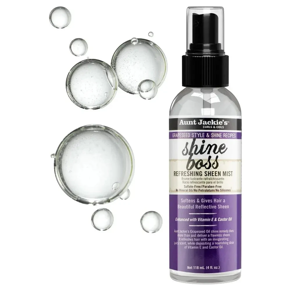 Aunt Jackie’s Grapeseed Shine Boss Sheen Mist - 4 Oz 8 Aunt Jackie’s Grapeseed Shine Boss Sheen Mist - 4 Oz - Image 6