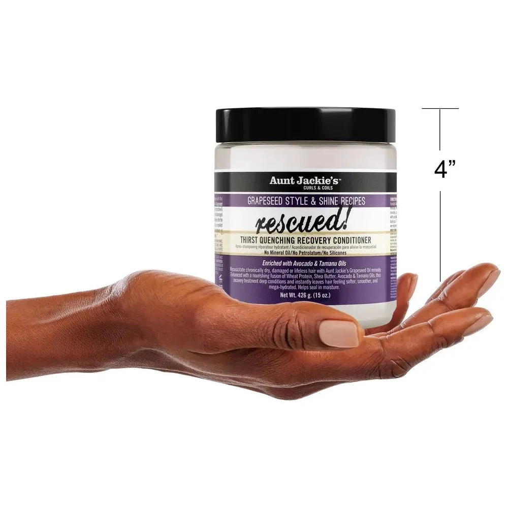 Aunt Jackie’s Grapeseed Thirst Quenching Conditioner - 15 Oz 10 Aunt Jackie’s Grapeseed Thirst Quenching Conditioner - 15 Oz - Image 8