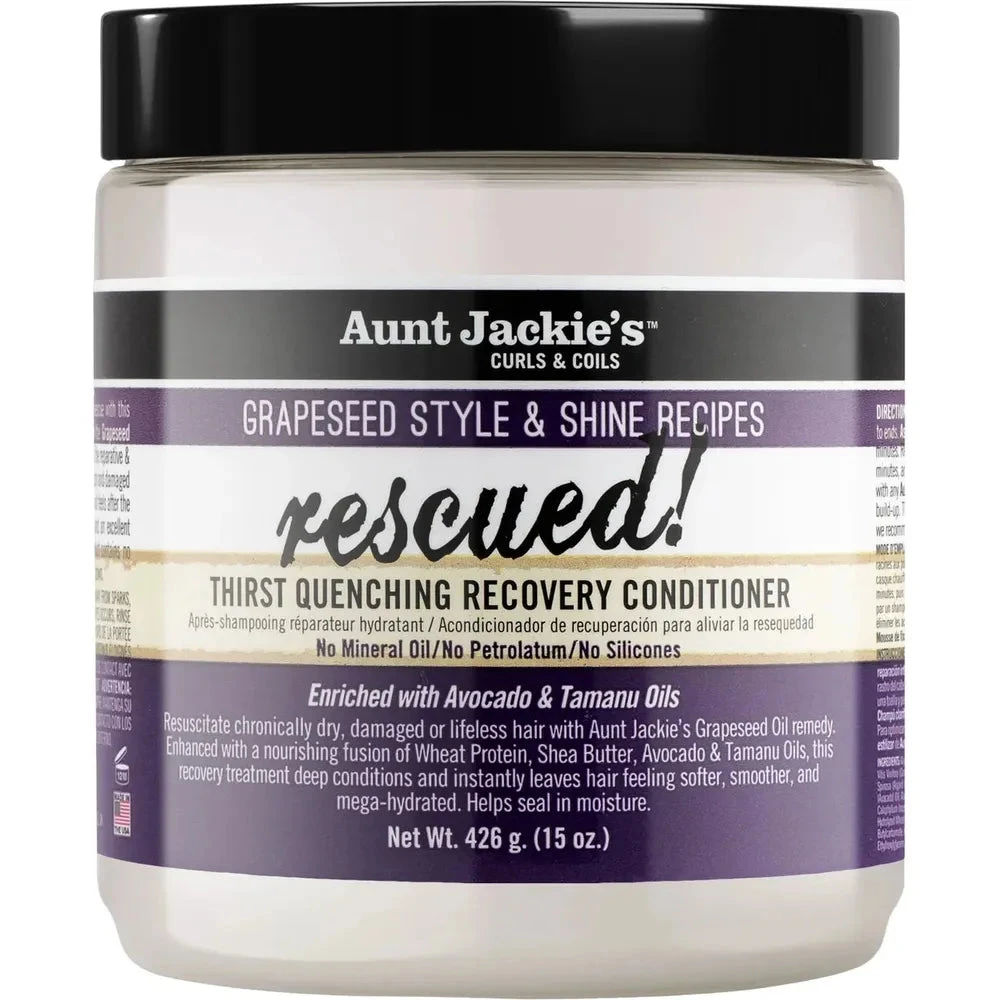 Aunt Jackie’s Grapeseed Thirst Quenching Conditioner - 15 Oz 4 Aunt Jackie’s Grapeseed Thirst Quenching Conditioner - 15 Oz - Image 2