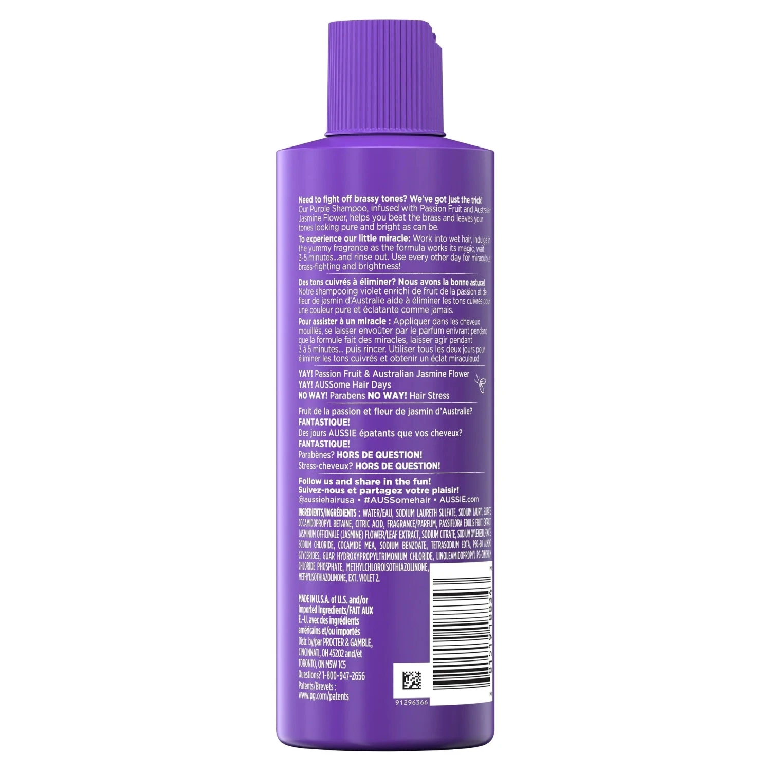 Aussie Beat The Brass Purple Shampoo 8oz 4 Aussie Beat The Brass Purple Shampoo 8oz - Image 2