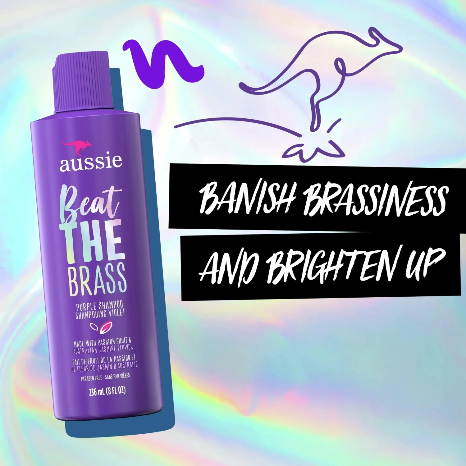 Aussie Beat The Brass Purple Shampoo 8oz 7 Aussie Beat The Brass Purple Shampoo 8oz - Image 5