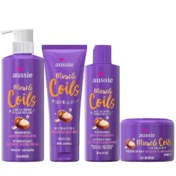 Aussie Miracle Coils Collection – Shampoo, Scalp Serum & Nourishing Oil