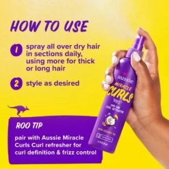 Aussie Miracle Curls 2nd Day Curl Activator – 8.5oz -Beauty Exchanges aussie miracle curls 2nd day curl activator 85oz 1918914