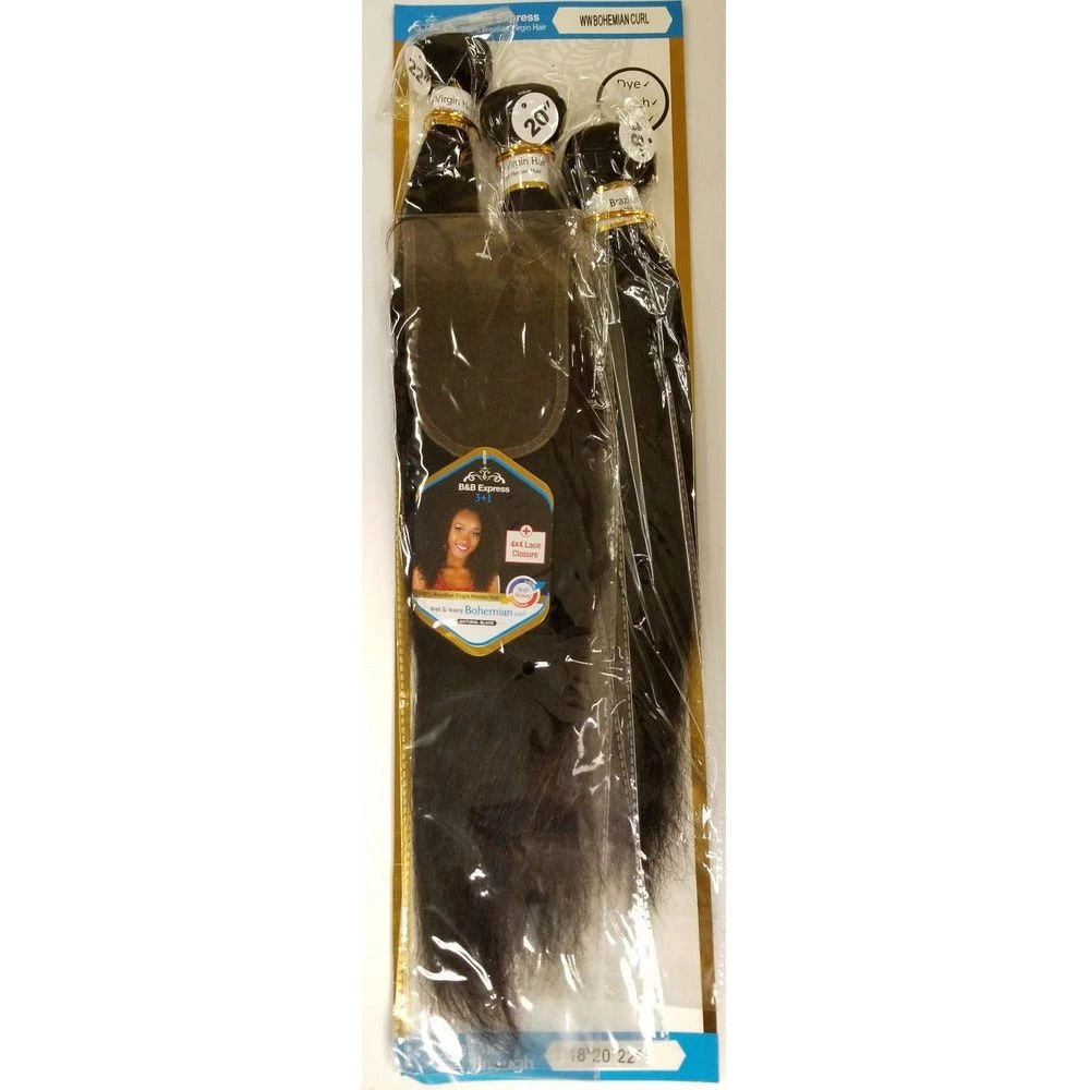 B & B Express Wet & Wavy W/ 4x4 Lace Closure 3 B & B Express Wet & Wavy W/ 4x4 Lace Closure