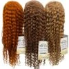 B & B Gold 100% Brazilian Human Hair 13x4 Lace Front Color Wigs - Deep Wave