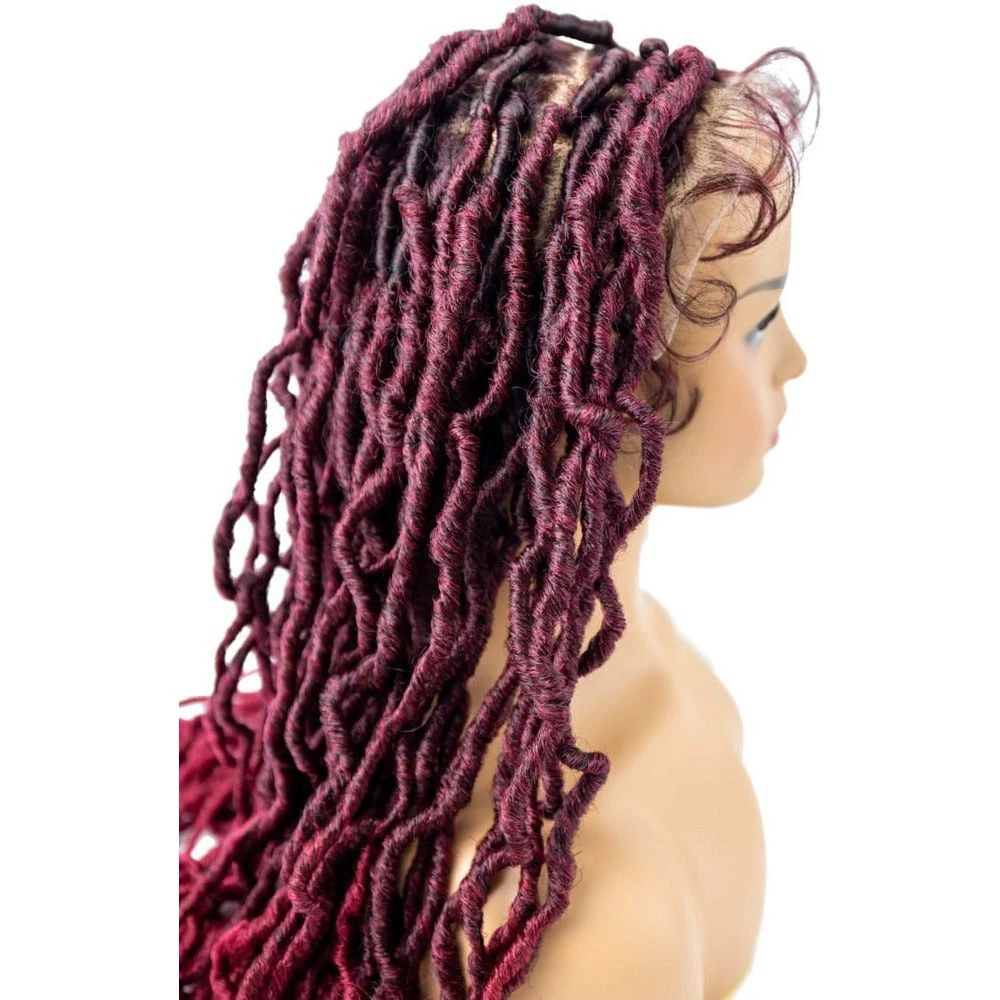 B & B Knotless Synthetic 100% Full HD Lace Wig - Knotless Loc 4 B & B Knotless Synthetic 100% Full HD Lace Wig - Knotless Loc - Image 2