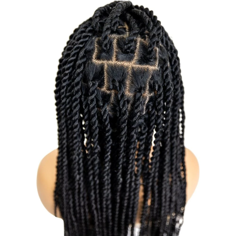 B & B Knotless Synthetic 100% Full HD Lace Wig - Senegal Twist 32" 5 B & B Knotless Synthetic 100% Full HD Lace Wig - Senegal Twist 32" - Image 3