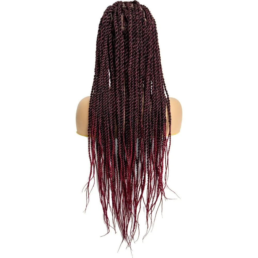 B & B Knotless Synthetic 100% Full HD Lace Wig - Senegal Twist 32" 6 B & B Knotless Synthetic 100% Full HD Lace Wig - Senegal Twist 32" - Image 4