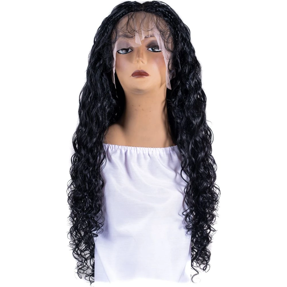 B & B Knotless Synthetic Braided Full Lace Wig - Micro Bohemian Malaysian Wave 3 B & B Knotless Synthetic Braided Full Lace Wig - Micro Bohemian Malaysian Wave