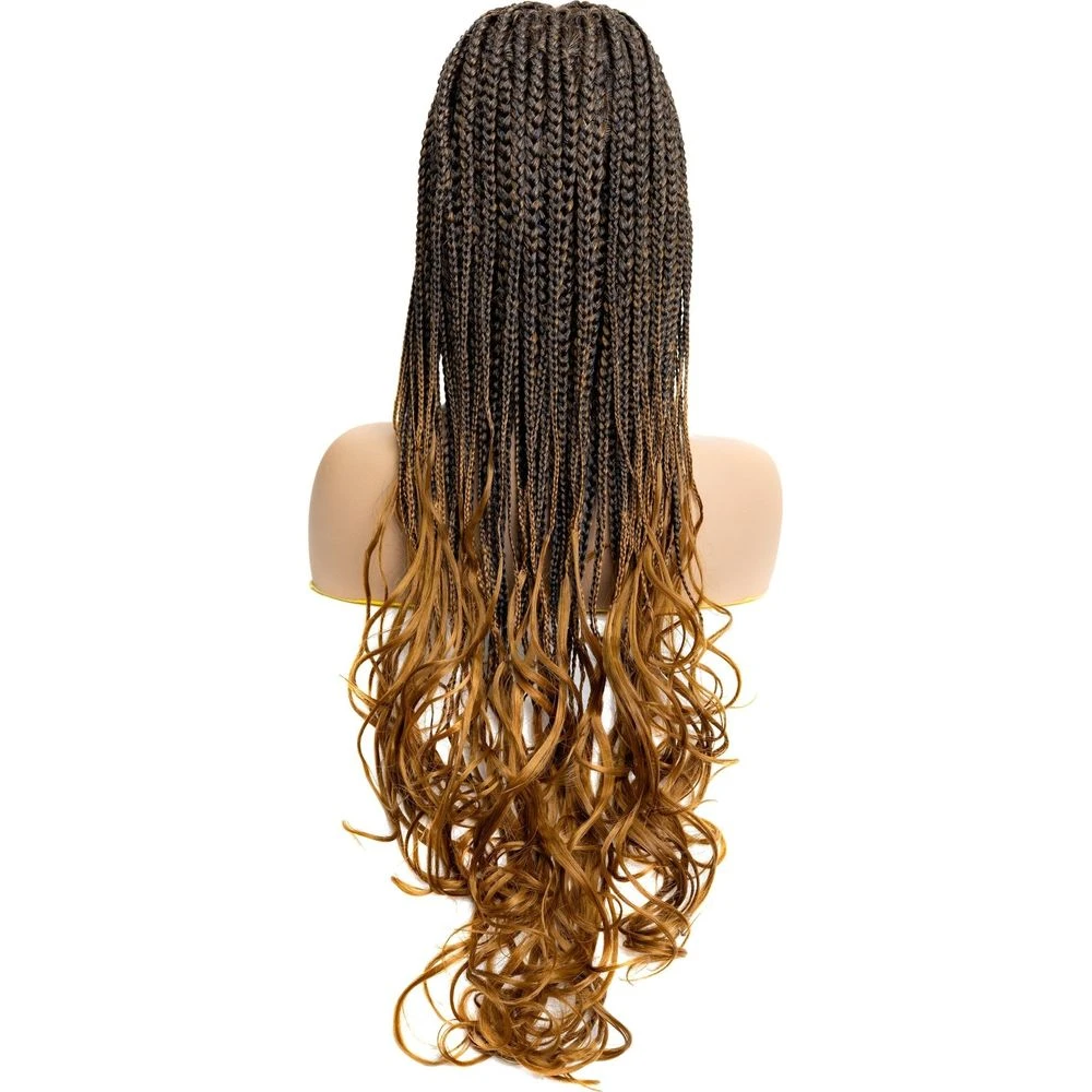 B & B Knotless Synthetic Braided Full Lace Wig - Micro Boho French Curl 15 B & B Knotless Synthetic Braided Full Lace Wig - Micro Boho French Curl - Image 13