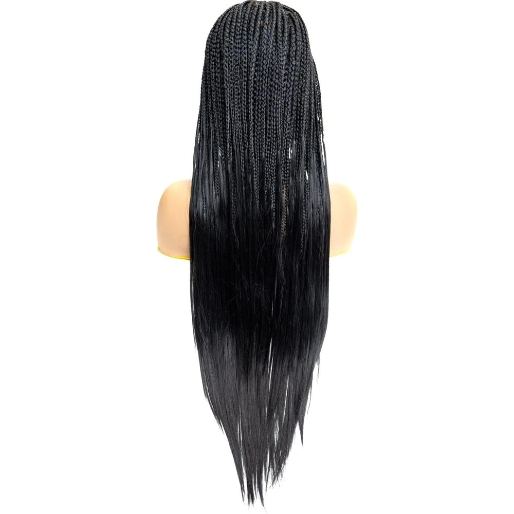 B & B Knotless Synthetic Braided Full Lace Wig - Micro Boho Silky Straight 30" 16 B & B Knotless Synthetic Braided Full Lace Wig - Micro Boho Silky Straight 30" - Image 14