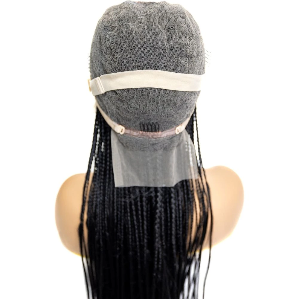 B & B Knotless Synthetic Braided Full Lace Wig - Micro Boho Silky Straight 30" 13 B & B Knotless Synthetic Braided Full Lace Wig - Micro Boho Silky Straight 30" - Image 11