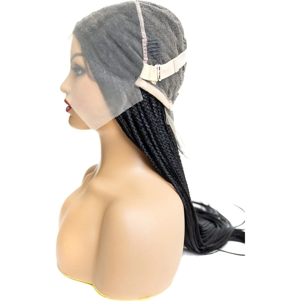 B & B Knotless Synthetic Braided Full Lace Wig - Micro Boho Silky Straight 30" 11 B & B Knotless Synthetic Braided Full Lace Wig - Micro Boho Silky Straight 30" - Image 9