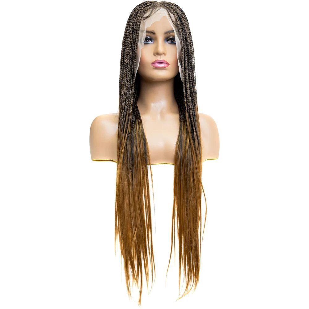 B & B Knotless Synthetic Braided Full Lace Wig - Micro Boho Silky Straight 30" 18 B & B Knotless Synthetic Braided Full Lace Wig - Micro Boho Silky Straight 30" - Image 16
