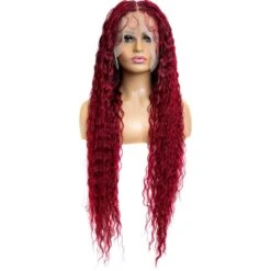 B & B Knotless Synthetic Full Lace Braided Wig - Micro Peruvian Wave -Beauty Exchanges b b knotless synthetic full lace braided wig micro peruvian wave 32 109585