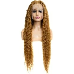 B & B Knotless Synthetic Full Lace Braided Wig - Micro Peruvian Wave -Beauty Exchanges b b knotless synthetic full lace braided wig micro peruvian wave 32 945052