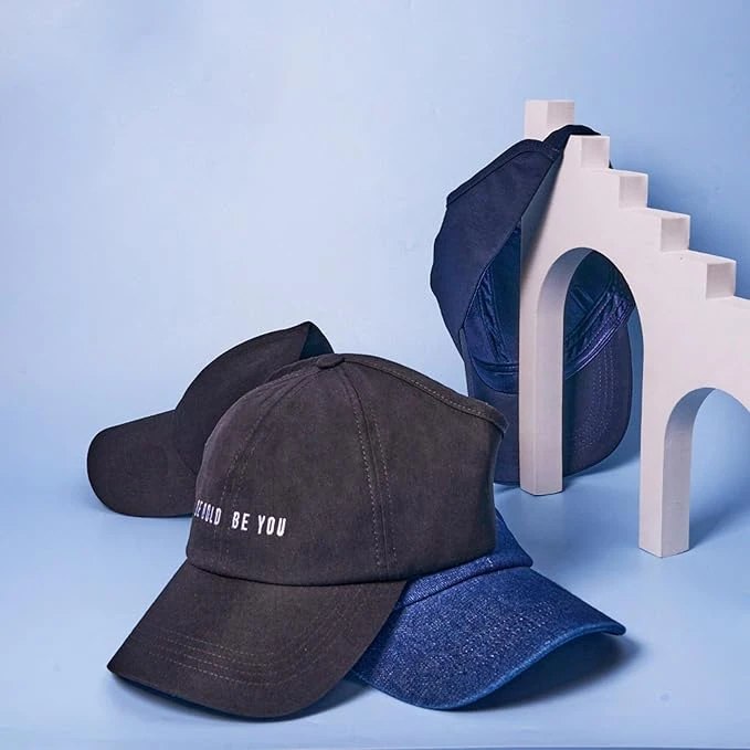 RED By KISS Satin-Lined Backless Baseball Cap - Blue 4 RED By KISS Satin-Lined Backless Baseball Cap - Blue - Image 2