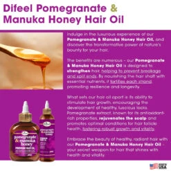 Difeel Pomegranate And Manuka Honey Hair Oil – 7.1 Oz & 8 Oz 17 Difeel Pomegranate And Manuka Honey Hair Oil – 7.1 Oz & 8 Oz -Beauty Exchanges b8