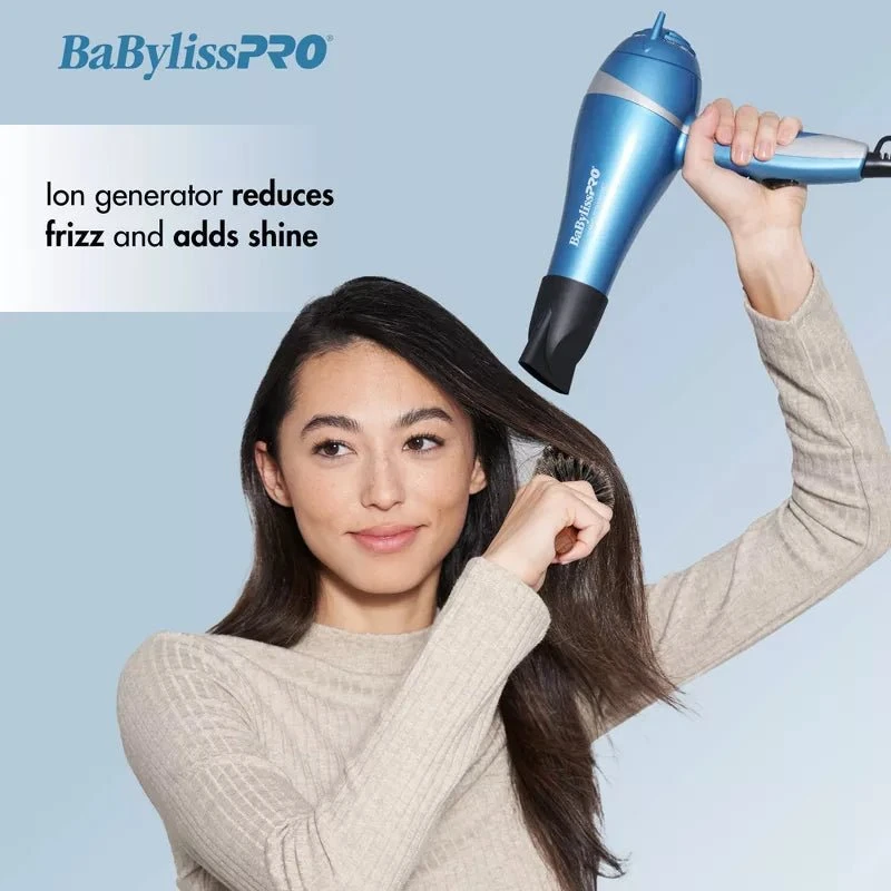 Babyliss Pro BaBylissPRO Nano Titanium Hair Dryer – Blue – 2000W 7 Babyliss Pro BaBylissPRO Nano Titanium Hair Dryer – Blue – 2000W - Image 5