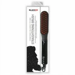 Red Black Ice Straightening Comb – Heated Styling Tool For Hair & Beard